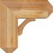 Ekena Millwork Imperial Craftsman Rough Sawn Bracket w/ Offset Brace, Western Red Cedar, 8"W x 18"D x 18"H BKT0806X18X18IMP04RWR - alternate 2
